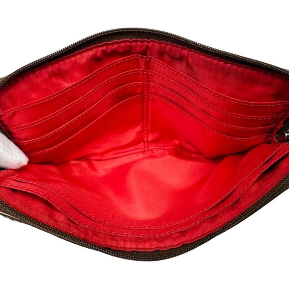 Vintage COACH Poppy Embroidered Signature Wristlet - 8” x 4.5” - Picture 2 of 8